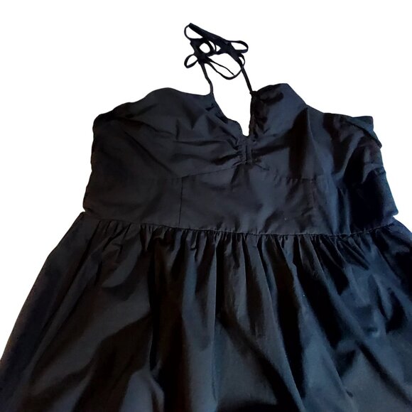 Universal Thread Black Cotton Halter Maxi Dress XLMaxi length flowy silhouette - Picture 2 of 11